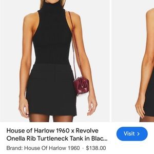 House of Harlow Mock Neck Tank